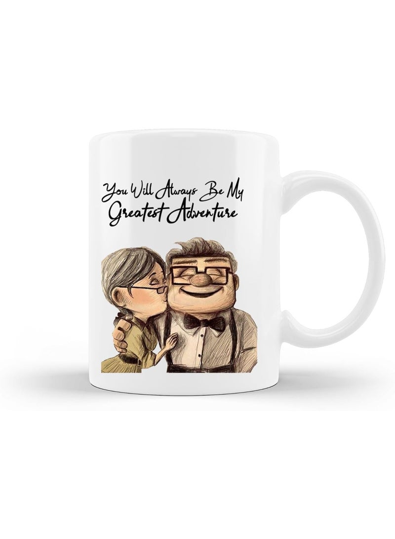 A 350ml coffee mug with a unique phrase, the perfect romantic gift for Valentine's Day and everyday warm moments. - Image 1